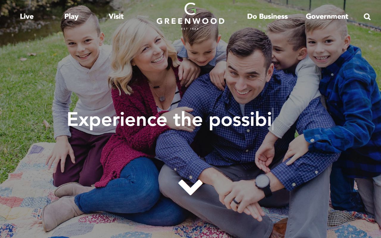 Greenwood city website with birth records resources for Johnson County
